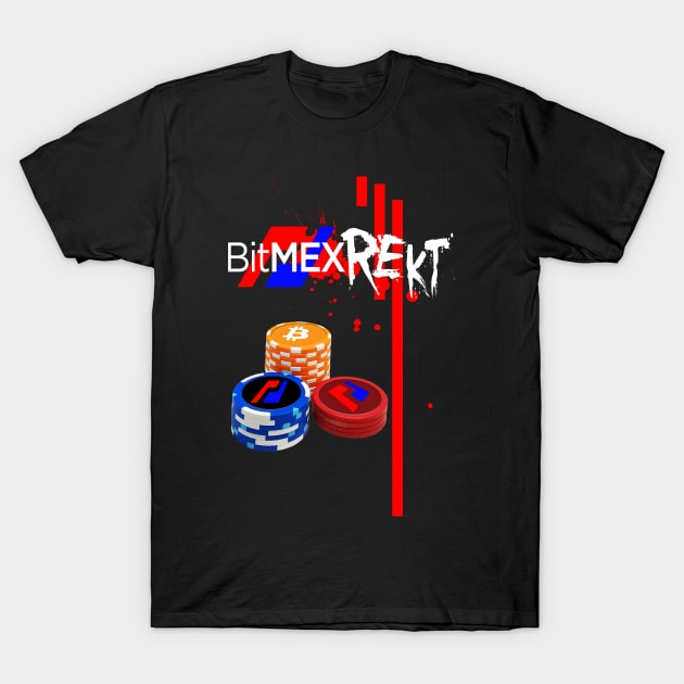 BitMEX REKT Gambler T-Shirt by Destro